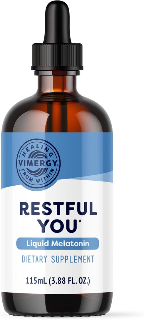 Vimergy Melatonin Natural Sleep Aid Supplement, Non-GMO, Gluten-Free, Vegan, Paleo, 115 mL, Helps You Sleep