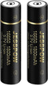 16650 Rechargeable Battery, 1800mAh 3.7V Li-ion, 2 Pack for Flashlights and Torches