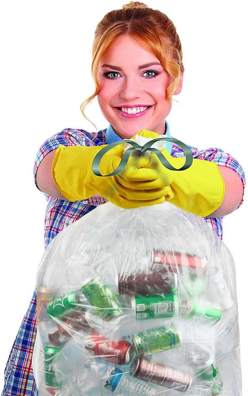 Ultrasac 20-30 Gallon Clear Drawstring Trash Bags, 0.8 MIL, 30" x 33", Pack of 36 for Home, Kitchen, Office