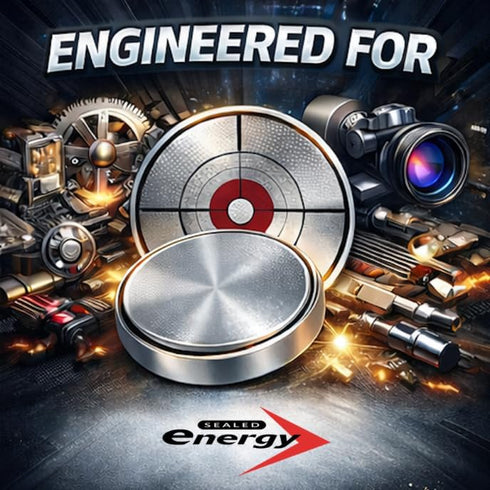 Sealed Energy CR2025 3V, Pack 5 Lithium Battery, of - USA