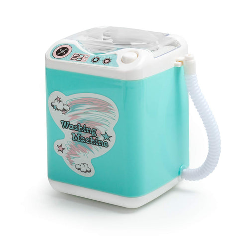 Mini Electric Makeup Brush Cleaner Washing Machine Dollhouse Toy Cosmetic Brush Powder Puff Washer