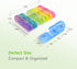 Zoiydals 3 7 Weekly Pill Organizer Times a Day Day Medicine Pill Organizer and Travel Pill Box with Large Openings