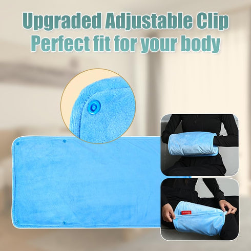 WOOLALA 5 Portable Electric Heating Pads for Back Pain and Cramp Relief Heated Pad with Graphene Heating Technology