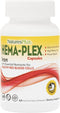 NaturesPlus Hema-Plex Iron, 60 Fast-Acting Capsules, 3 Pack, 85 mg Chelated Iron + Vitamin C & Bioflavonoids