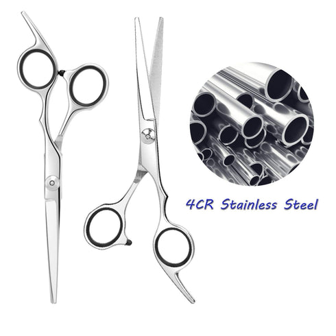 Professional Hair Cutting Scissors/Shears - 6.5-Inches Stainless Steel Haircut Scissor for Home Salon, Barber Use