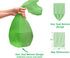 120 Count 13 Gallon Eco-friendly Trash Bags, Medium Green Garbage Bags, Portable Camping Toilet Bags
