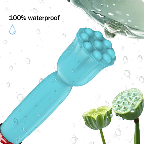 OJEKAI IPX65 10 Mini Handheld Massager, Waterproof Portable Massager with Soft Silicone, Full Body Muscle Relief