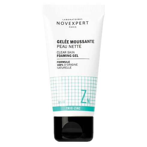 Clear Skin Foaming Gel: Gentle Facial Cleanser with Zinc - Deep Clean Hydrating Face Wash - Vegan Organic Skincare 1.05