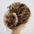 Unicra Bridal Hair Pins, Pack of 2 Rose Gold Crystal Flower Hair Accessories for Women and Girls Party Hair Clips