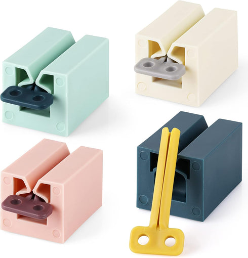 Rolling Toothpaste Squeezer Set of 4 Standing Toothpaste Holder Bathroom Organizer Pipe