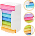 TOPPERFUN 7-Day 6 92mm 65mm 20mm Travel Medicine Organizer Portable Plastic Pill Box with Compartments, Compact Weekly