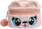 Women Girls Kids Fluffy Faux Fur Unicorn Makeup Bag, Small Cosmetic Organizer Plush Travel Storage Case