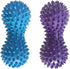 SquEqu 2 Pack Peanut Massage Ball Roller Spiky Double Lacrosse Balls Trigger Point