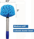 Cobweb Duster with Pole, 4ft Stainless Steel Pole, Medium-Stiff Bristles for Walls and Window Screens