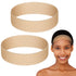 WILLBOND 2 Pieces Adjustable Silicone Wig Grip Band, Non Slip Headband for Men Women Sports Yoga (Light Brown)