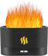 Flame Diffuser Humidifier with Fire Flame Effect, 180ml Aroma Humidifier, Auto Off, 2 Modes, Black for Home, Office,