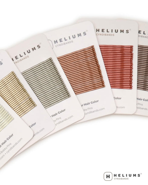 Heliums Large Bobby Pins - 24 Pack Extra Long Wavy Hair Pins - Silver Gray - 2.5 Inch