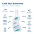 KINeSYS SPF 50 Fragrance Free Clear Spray Sunscreen for Sensitive Skin, 4 Fl Oz