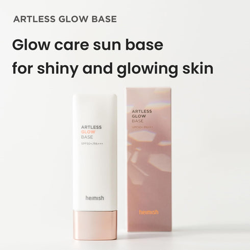 HEIMISH Artless Glow Base, Multipurpose Makeup Base, Primer, Highlighter, SPF 50+, 1.35fl.oz
