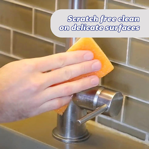 Scrub Daddy Sponge Daddy - 4 Count - Scratch-Free Multipurpose Kitchen & Dish Sponge - BPA Free Polymer Foam