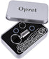 Micro Pill Holder with Keychain Necklace, Opret Titanium Waterproof Pill Container for Travel
