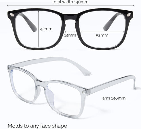 livho High Tech Blue Light Glasses - Advanced 99% Blue Light Blocking for Screen Fatigue & UV Protection