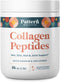 Pattern Wellness Collagen Peptides Powder (Type I & III) - Grass Fed & Pasture Raised, Hydrolyzed Collagen for Hair,