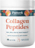 Pattern Wellness Collagen Peptides Powder (Type I & III) - Grass Fed & Pasture Raised, Hydrolyzed Collagen for Hair,