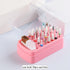 2 in 1 Pink Nail Drill Bit Holder and Cleaner Brush Case, 30 Holes Dust-proof Nail Bit Organizer Storage Box