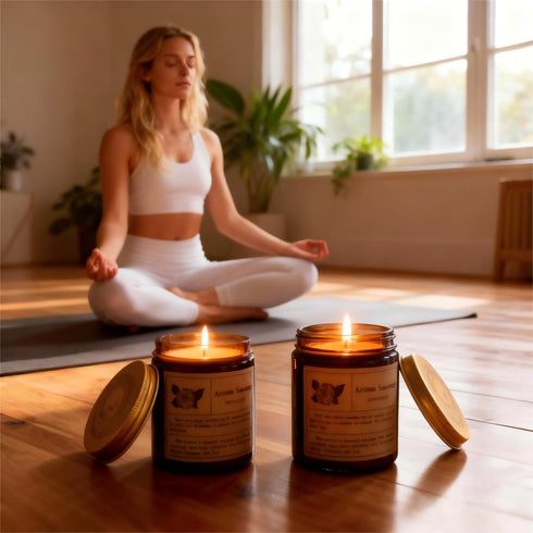 SOYESY 12 Set Set Scented Candles Gift for Women, Pcs Candles & Greeting Card for Women, Aromatherapy Soy Wax Candles