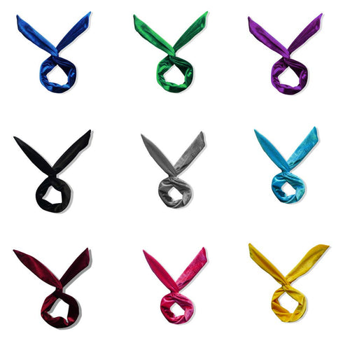 LOVEF 5 Pcs Velvet Wire Headband - Multi-Function Bunny Rabbit Ear Hair Band, Assorted Colors