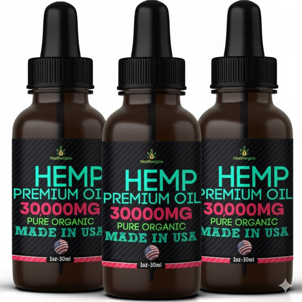Hemp Oil for Sleep-3 Pack Organic Hempoil, Full Flavor Natural Benefits, for