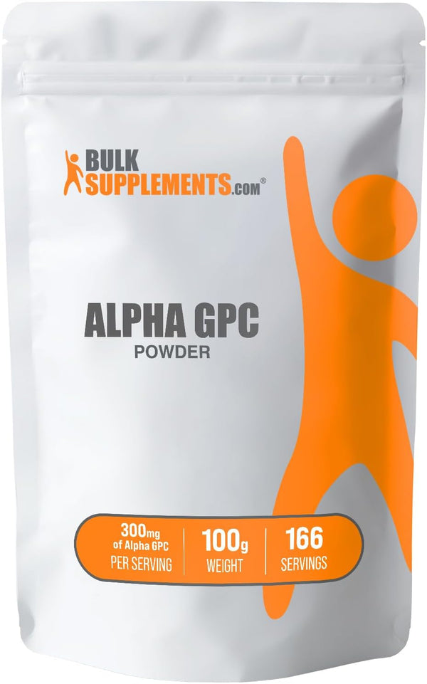 BulkSupplements.com Alpha GPC Powder - Choline Supplements, 300mg per Serving, 100g (3.5 oz)