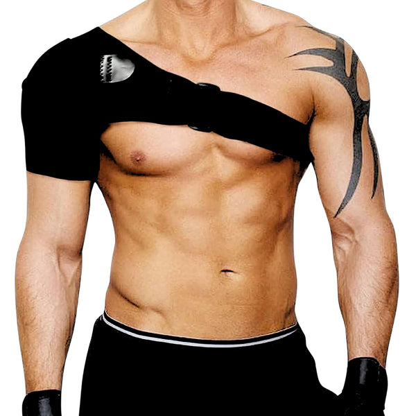Adjustable Compression Shoulder Brace for Rotator Cuff Pain Relief, Arm Sleeve Support for Women and Men, JVG-104