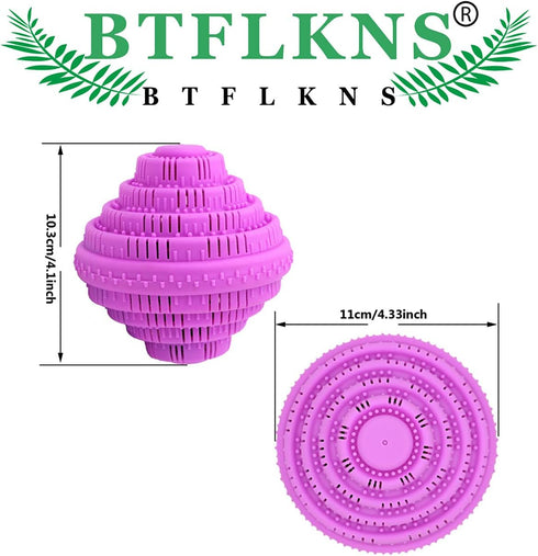 Eco-Friendly Laundry Balls, Premium Washing Ball, Large Pink, 2000 Times Super Laundry Balls, No-Chemical