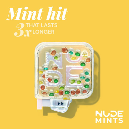 NUDE MINTS | Dual Action Liquid Capsules | Sugar Free Mint - Lasts 3X Longer - 3X Stronger - Extreme Bad Breath