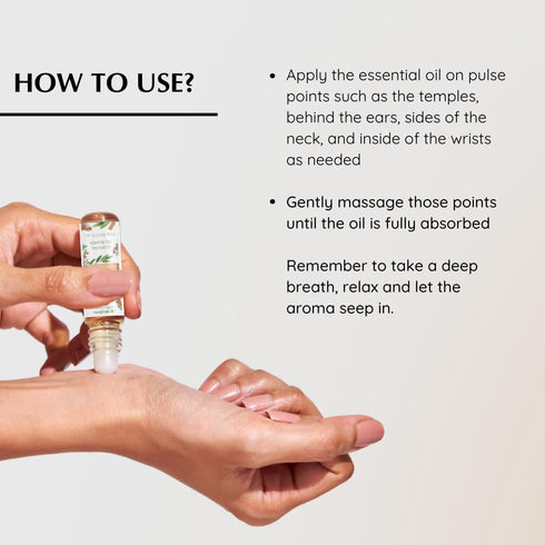White Sage & Sandalwood Essential Oil Roll-On Blend by Aromafume | 10ml | Aromatherapy Oil for Cleansing Energy