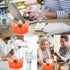 Pill Organizer, Weekly & Daily Pill Container, Small Pill Box for 1 Time a Day, Travel Pill Holder, 7 Day (Orange)