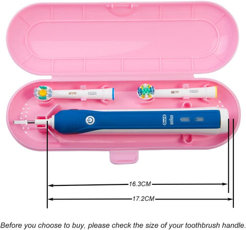 Nincha Portable Plastic Electric Toothbrush Travel Case for Oral-B Pro Series Replacement