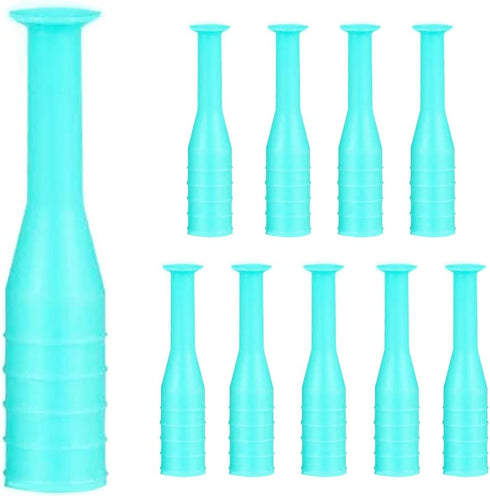 10 Pack Hard Contact Lens Remover & Insertion Tool, RGP Plunger Suction Cup for Hard Lenses (Green)