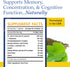 Nutrition Essentials Nootropic Brain Support Supplement, Caffeine-Free Capsules with St. John's Wort & Ginkgo Biloba