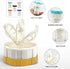 Contact Lens Cleaning Kit, 5 Piece Portable Rotating Manual Cleaner and Immersion Storage Container for Travel