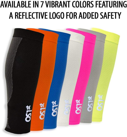 OS1st CS6 Compression Leg Sleeves (Two Sleeves) Relieve shin splints, Reduce Muscle Cramps, Improve Circulation
