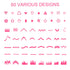 TailaiMei 1768 Pieces French Manicure Nail Stickers, 60 Designs, Nail Art Tips Guides for DIY Decoration (36 Sheets)