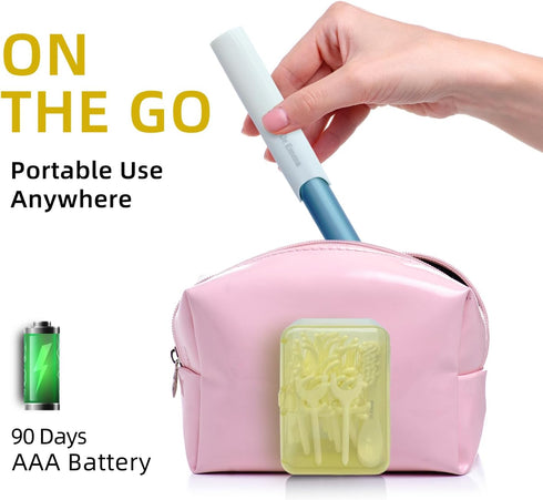 Electric Vibration Flosser - Power Flosser for Adults, Reusable Teeth Cleaner with Toothbrush, Water Flosser