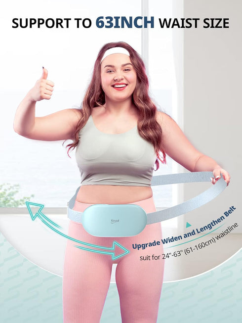 Slimpal Heating Pad for Period Cramps, Plus-Sized Portable Electric Heating Pad, Menstrual Cordless Heat Belt Back