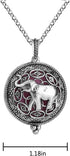 Set 316L Perfume(Style1) Essential Oil Diffuser Necklace Aromatherapy Oils Jewerly for Women Elephant Locket Pendant