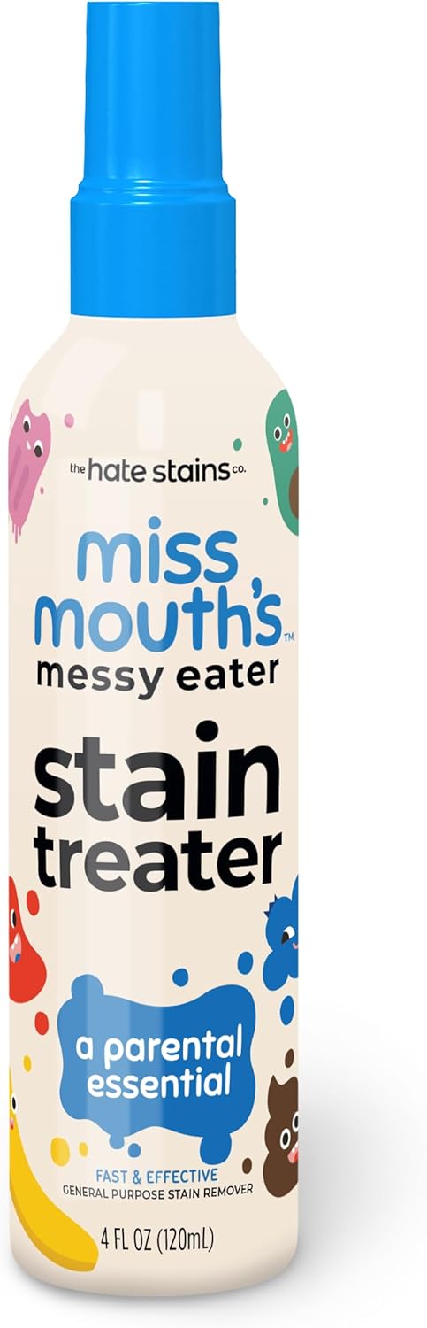 Miss Mouth's Messy Eater Stain Treater Spray - 4oz Stain Remover - Newborn & Baby Essentials - No Dry Cleaning Food,