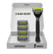 SWIPE Premium Men's 6-Blade Razor Kit with Flex Head Handle + 4 Refills (No Trimmer)
