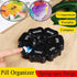 Wopanxye 7 Weekly Pill Organizer, Day Pill Box Daily Reminder, Portable Vitamins Case, Large Capacity Compartments